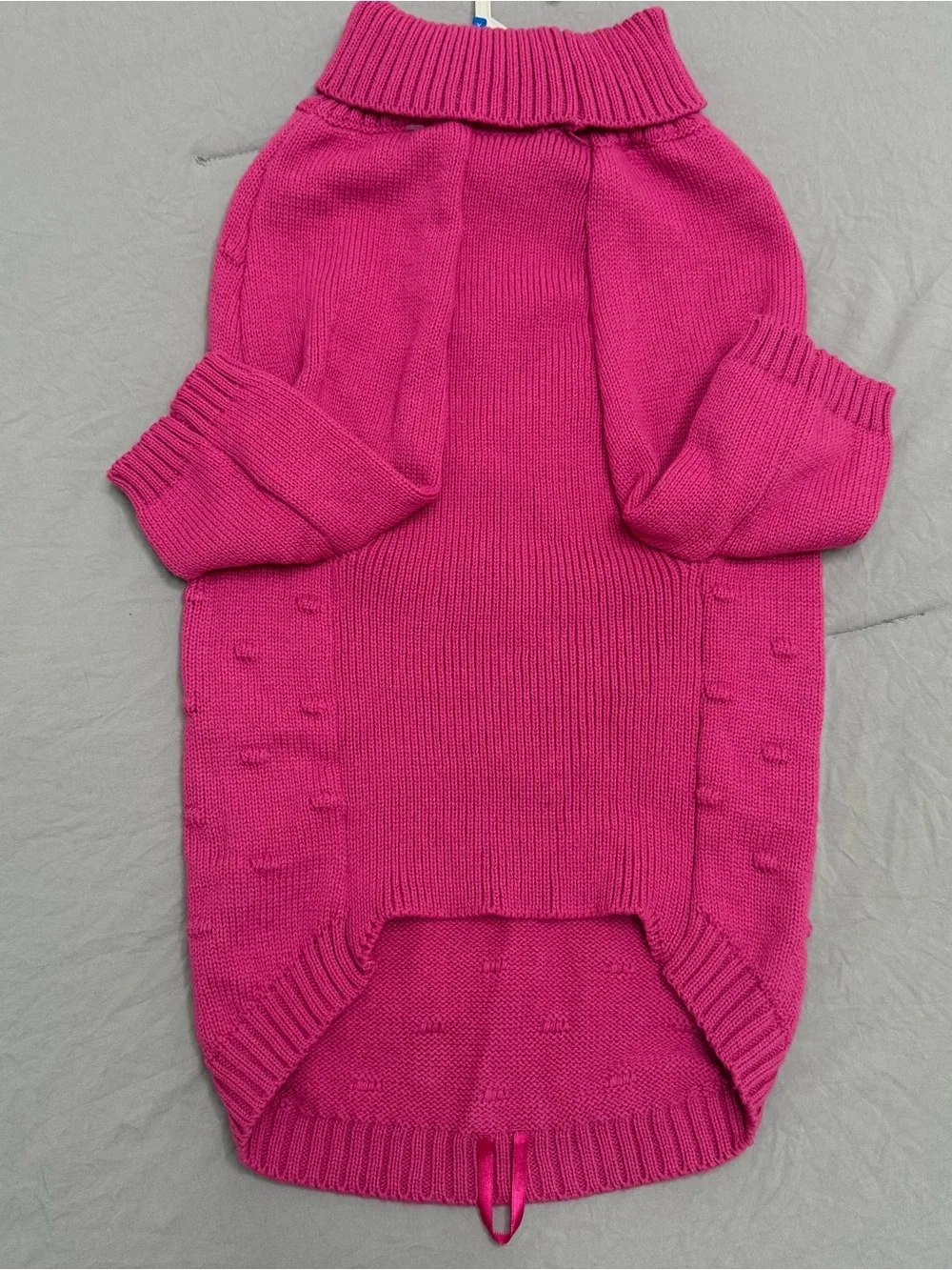 Top Paw Pink Textured Dog Sweater - X-Large